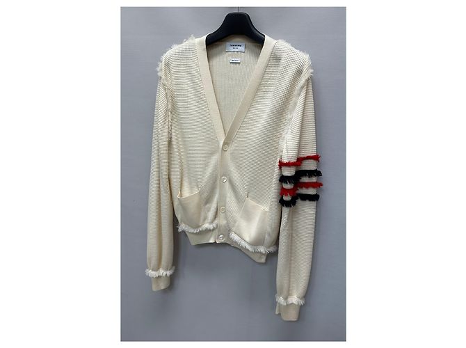 Thom Browne Strickjacke aus Wolle mit diagonalem Armband Mehrfarben - Ansicht 6
