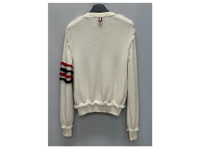 Thom Browne Strickjacke aus Wolle mit diagonalem Armband Mehrfarben - Ansicht 7