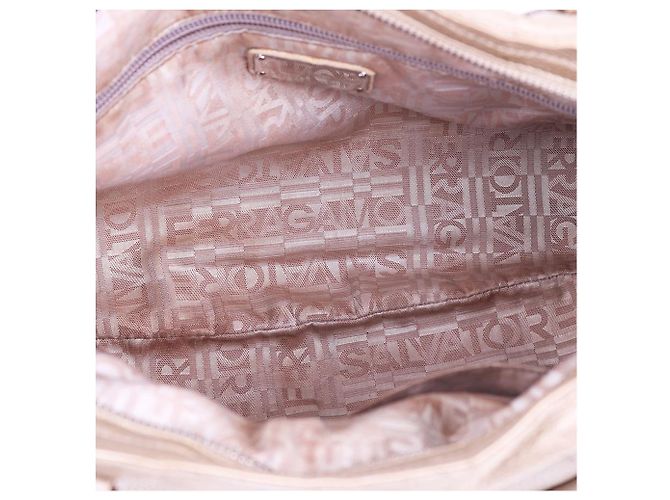 Salvatore Ferragamo Borsa a Spalla Marisa Gancini Large Marrone - vista 11
