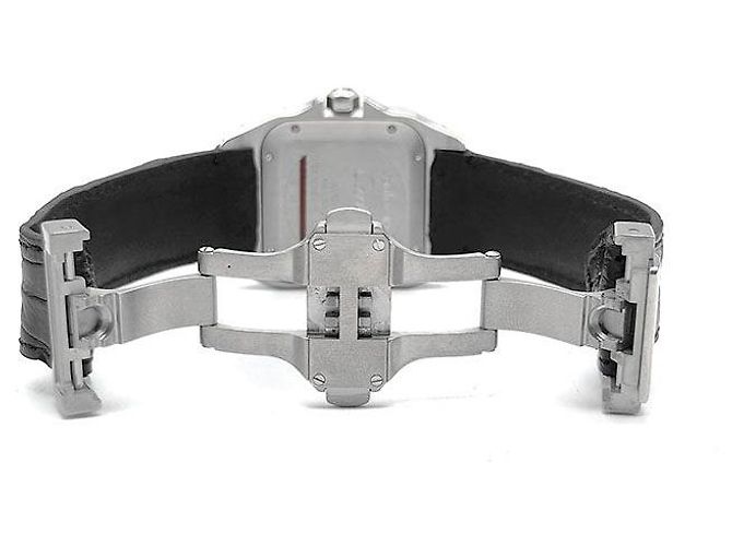 Cartier Relógio Santos em aço (Medium) Prata - vista 4