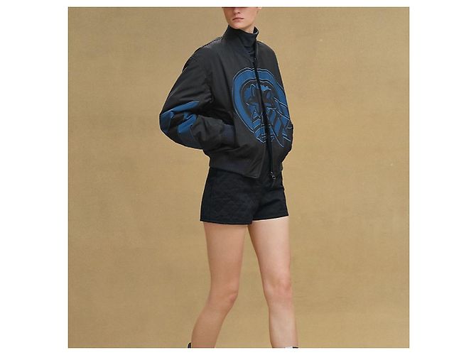 Hermès Chaqueta Bomber Reversible para Mujer Naranja - vista 7