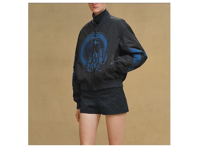 Hermès Chaqueta Bomber Reversible para Mujer Naranja - vista 8