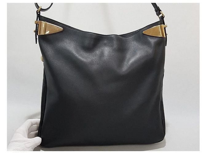 Salvatore Ferragamo Borsa a tracolla in pelle nera Nero - vista 5