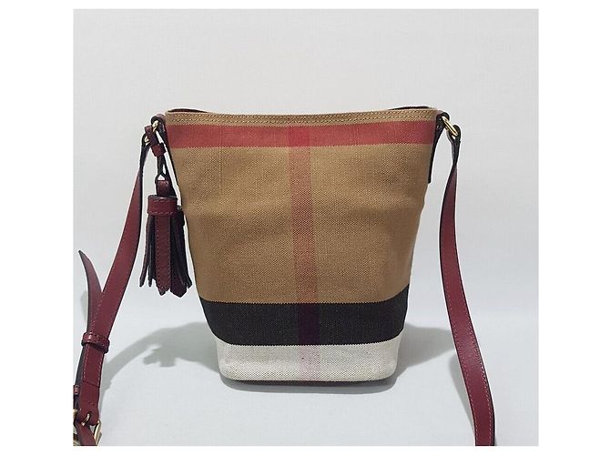 Burberry Borsa Ashby Bucket Crossbody Small Multicolore - vista 2