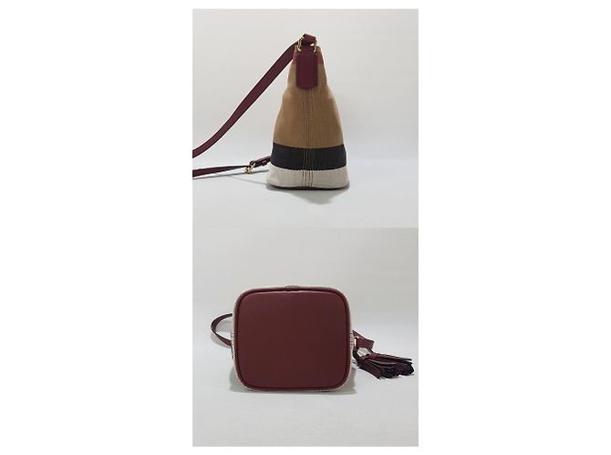 Burberry Borsa Ashby Bucket Crossbody Small Multicolore - vista 3