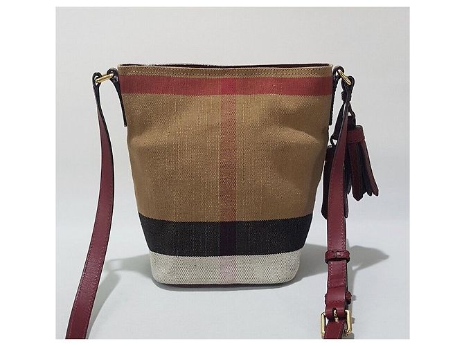 Burberry Borsa Ashby Bucket Crossbody Small Multicolore - vista 4