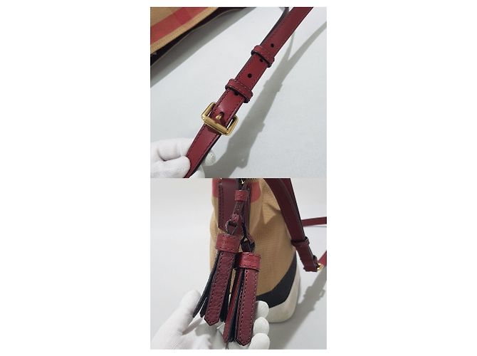 Burberry Borsa Ashby Bucket Crossbody Small Multicolore - vista 5