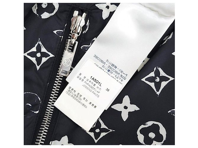 Louis Vuitton Monogramm-Nylonhose Schwarz - Ansicht 5
