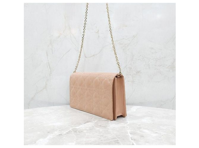 Dior Patent Cannage Lady Chain Schultertasche Orange - Ansicht 2