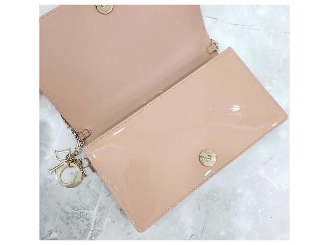 Dior Patent Cannage Lady Chain Schultertasche Orange - Ansicht 5
