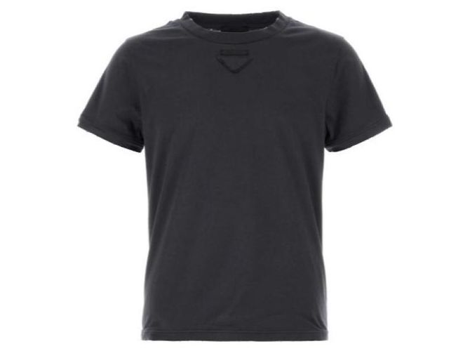 Prada Camiseta de algodão moldável - vista 3