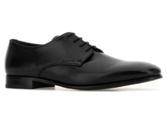 Prada Scarpe stringate in pelle Nero - vista 4