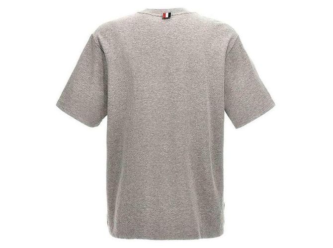 Thom Browne Camiseta oversized de algodão com bolso - vista 4