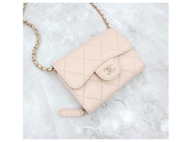 Chanel Mini Borsa Portacarte in Caviar Classico Multicolore - vista 4
