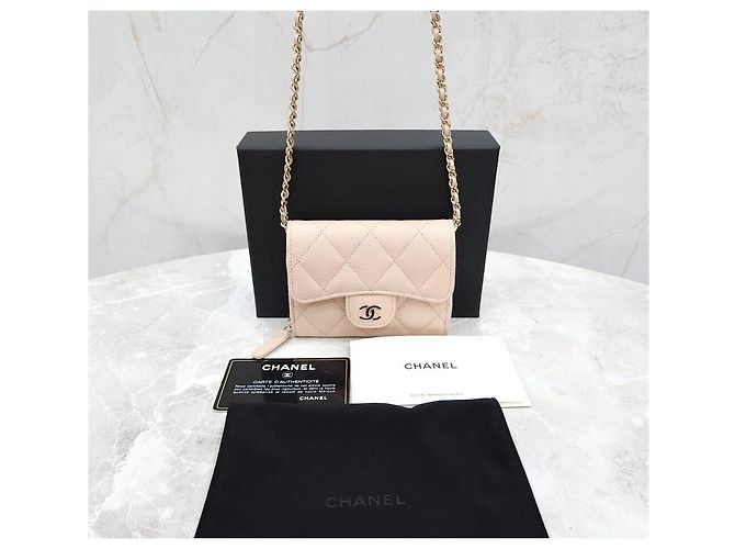 Chanel Mini Borsa Portacarte in Caviar Classico Multicolore - vista 7