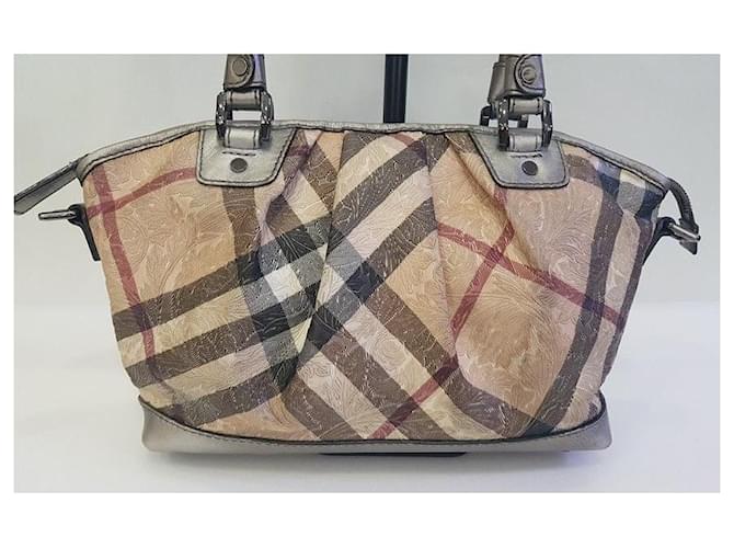 Burberry Borsa Tote Argento - vista 2