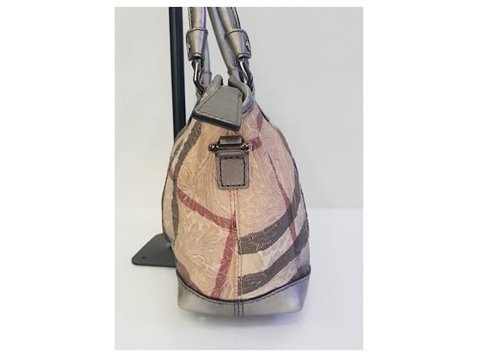 Burberry Borsa Tote Argento - vista 4