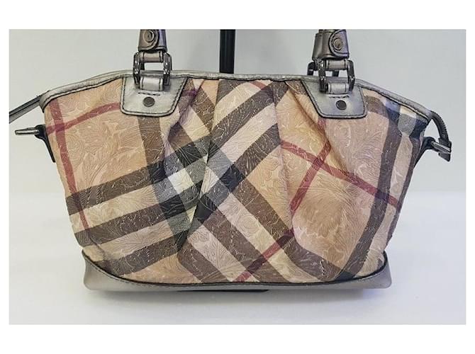 Burberry Borsa Tote Argento - vista 5