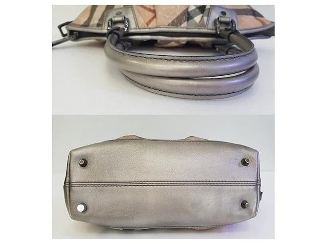 Burberry Borsa Tote Argento - vista 6