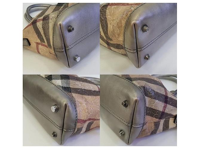 Burberry Borsa Tote Argento - vista 9