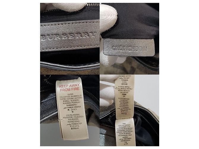Burberry Borsa a tracolla a quadri argento - vista 10