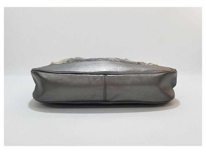Burberry Borsa a tracolla a quadri argento - vista 7