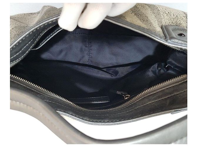 Burberry Borsa a tracolla a quadri argento - vista 9