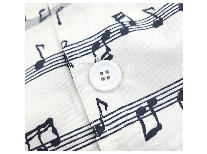 Louis Vuitton Camicia in seta stile militare Argento - vista 4