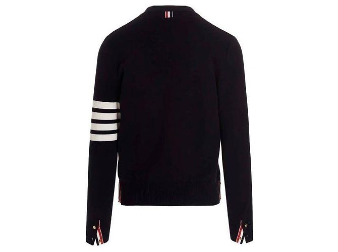 Thom Browne V-Ausschnitt-Cardigan aus Milano-Stich-Baumwolle - Ansicht 4
