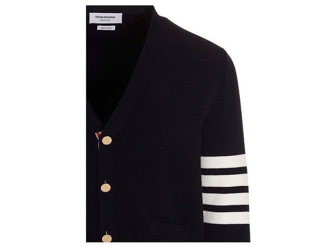Thom Browne V-Ausschnitt-Cardigan aus Milano-Stich-Baumwolle - Ansicht 5