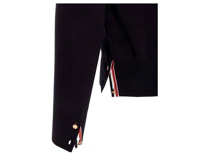 Thom Browne V-Ausschnitt-Cardigan aus Milano-Stich-Baumwolle - Ansicht 6
