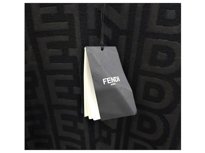 Fendi Logo Roma Pullover Knit Black - view 5