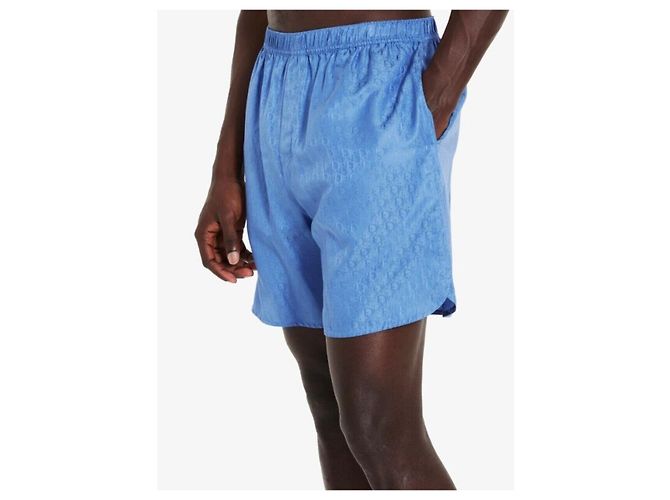 Dior Short en jacquard de soie Oblique Bleu - vue 6