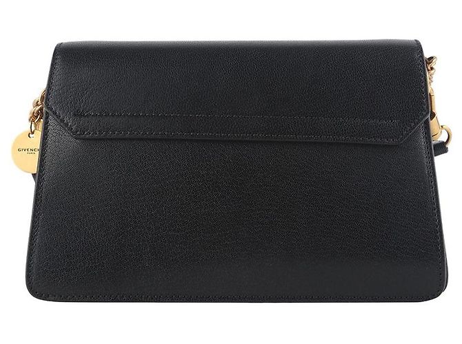 Givenchy Borsa a tracolla con catena media placcata oro Nero - vista 3