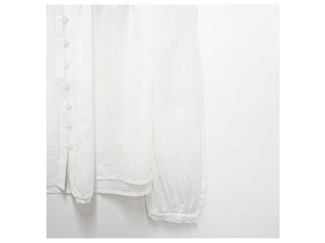 Isabel Marant Blusa plisada CHRISTA Blanco - vista 14