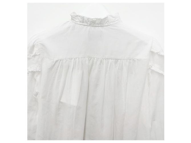 Isabel Marant Blusa plisada CHRISTA Blanco - vista 15