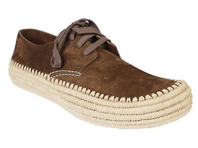 Loewe Scarpe in scamosciato e laffia con lacci Marrone - vista 5