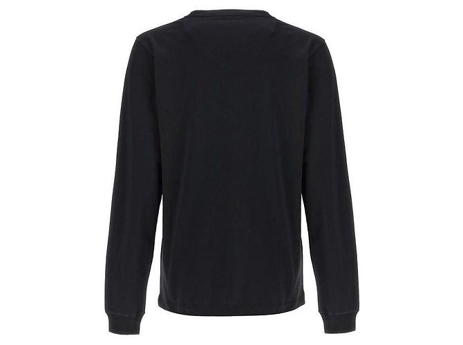 Marni Langarm-T-Shirt aus Baumwolle mit Logo Schwarz - Ansicht 5