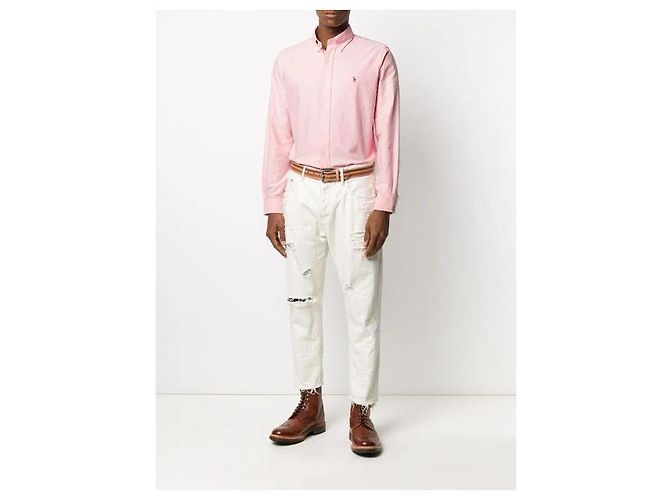 Ralph Lauren Oxford-Hemd mit gesticktem Color Pony Logo Pink - Ansicht 5