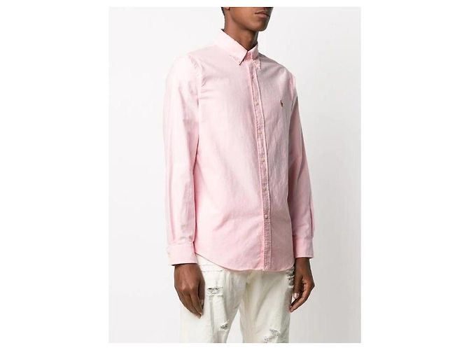 Ralph Lauren Oxford-Hemd mit gesticktem Color Pony Logo Pink - Ansicht 6