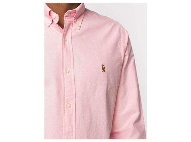 Ralph Lauren Oxford-Hemd mit gesticktem Color Pony Logo Pink - Ansicht 8
