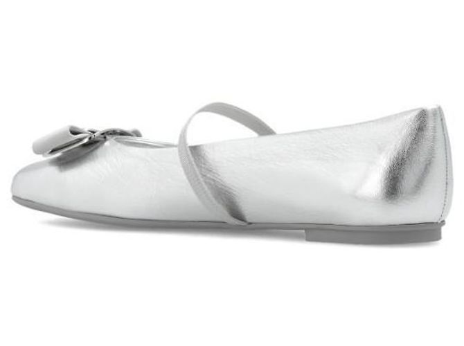 Salvatore Ferragamo Ballerine New Vara Plate Argento - vista 5