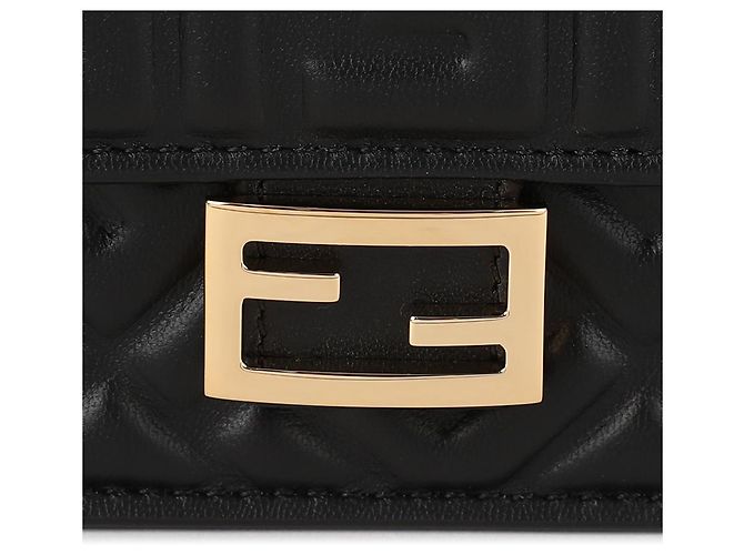 Fendi Portafoglio in pelle nappa nera Nero - vista 9