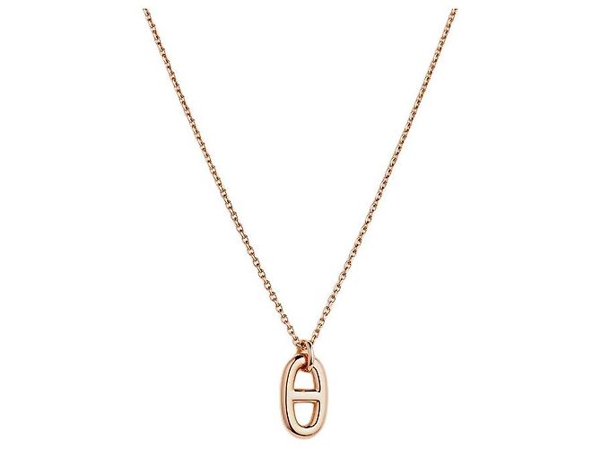 Hermès Farandole Rose Gold Anhänger Halskette Pink - Ansicht 2