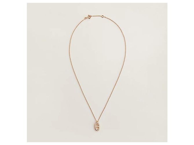 Hermès Farandole Rose Gold Anhänger Halskette Pink - Ansicht 3
