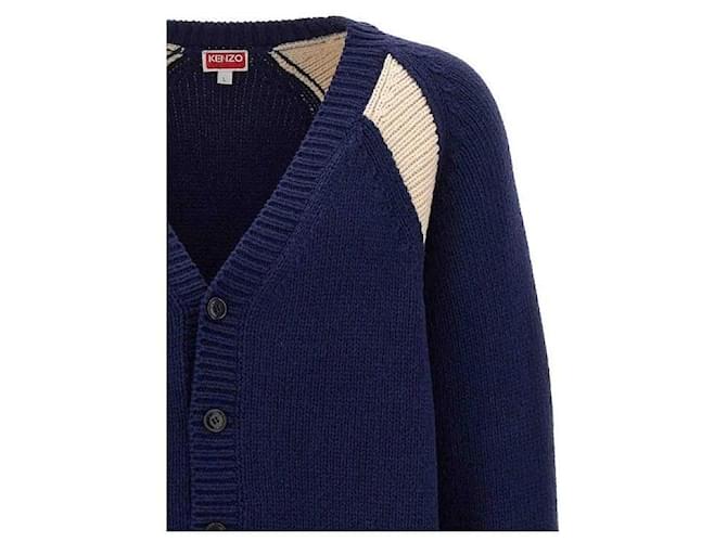 Kenzo Paris Varsity Logo Patch Cardigan Schwarz - Ansicht 6