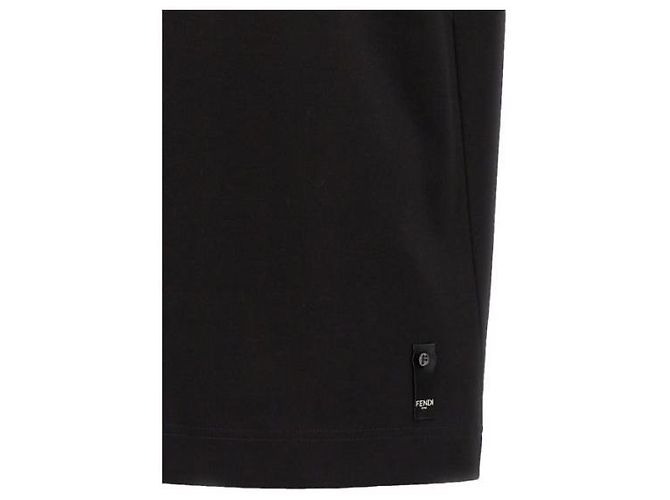 Fendi T-shirt in cotone Metal FF - vista 6