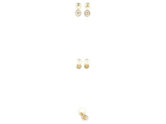 Dior Pendientes tribales para mujer Blanco - vista 3
