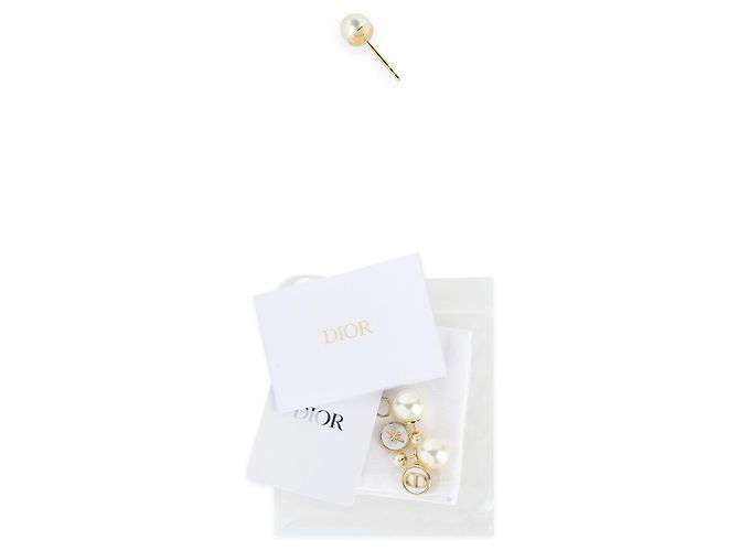 Dior Pendientes tribales para mujer Blanco - vista 4