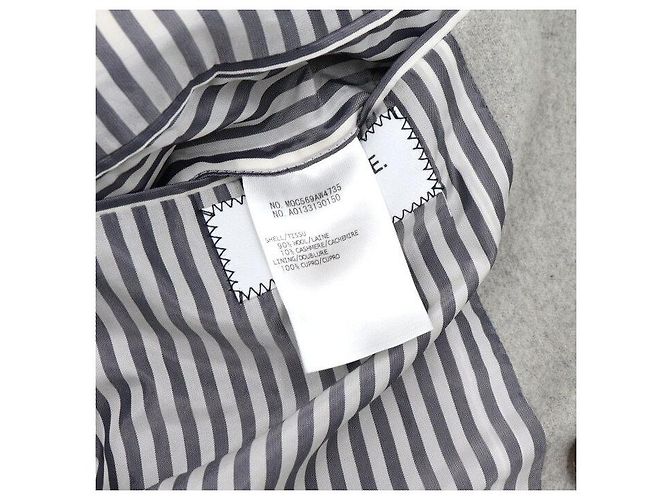 Thom Browne Giacca doppia da uomo in lana e cashmere grigio Marrone - vista 8